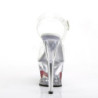 Trasparente 18 cm Pleaser MOON-708HRS Plateau Tacchi Alti a Spillo