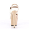 Tacco alto beige 18 cm SKY-308N elasticizzato tacco alto plateau