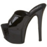 Nero Vernice 18 cm PLEASER SKY-301 Plateau Mules Alte