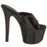 Nero Vernice 18 cm PLEASER SKY-301 Plateau Mules Alte
