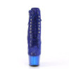 Blu strass stivaletti pleaser con plateau e tacco 18 cm ADORE-1020CHRS