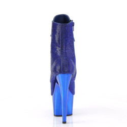 Blu strass stivaletti pleaser con plateau e tacco 18 cm ADORE-1020CHRS