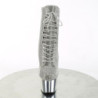 Argento strass stivaletti pleaser con plateau e tacco 18 cm ADORE-1020CHRS