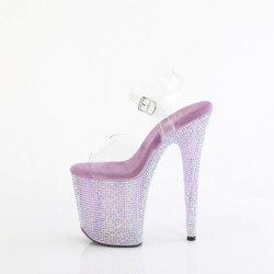Viola 20 cm 808RRS scarpe tacco alto pole dance e strass plateau