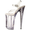 Trasparente 25,5 cm BEYOND-008 tacchi estremi - scarpe tacco più plateau alto