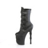 Vegane 20 cm RAPTURE-1052BK stivaletti fibbie con tacco alto cranio