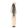 Beige faux suede 20 cm FLAMINGO-1020FS stivaletti da pole dance