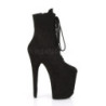 Nero faux suede 20 cm FLAMINGO-1020FS stivaletti da pole dance