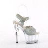 Trasparente sandali pleaser con strass plateau e tacco 18 cm ADORE-RS