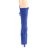 Vegano suede 20 cm FLAMINGO-1050FS stivali tacco piattaforma exotic pole in blu