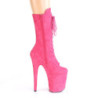 Vegano suede 20 cm FLAMINGO-1050FS stivali tacco piattaforma exotic pole in pink
