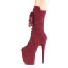 Vegano suede 20 cm FLAMINGO-1050FS stivali tacco piattaforma exotic pole in bordo