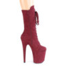 Vegano suede 20 cm FLAMINGO-1050FS stivali tacco piattaforma exotic pole in bordo