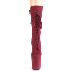 Vegano suede 20 cm FLAMINGO-1050FS stivali tacco piattaforma exotic pole in bordo