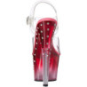 Trasparente sandali pleaser con plateau e tacco 18 cm STARDUST-708T