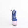Trasparente 18 cm ADORE-708HT blu plateau sandali tacchi alti donna