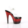 Rosso 18 cm ADORE-708SS scintillare plateau sandali donna con tacco