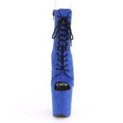 Blu faux suede 20 cm FLAMINGO-1021FS stivaletti da pole dance