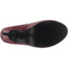 Rosso Glitter 14,5 cm Burlesque TEEZE-06GW scarpe décolleté per piedi larghi da uomo