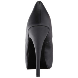 Nero Ecopelle 14,5 cm Burlesque TEEZE-06W scarpe décolleté per piedi larghi da uomo