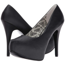 Nero Ecopelle 14,5 cm Burlesque TEEZE-06W scarpe décolleté per piedi larghi da uomo