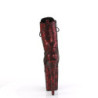 Rosso modello di serpente 20 cm 1040SPF stivaletti exotic pole dance
