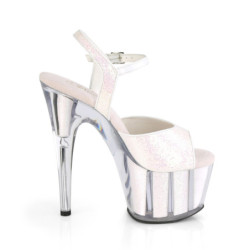 Opale glitter plateau 18 cm ADORE-710G scarpe da pole dance