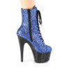 Blu scintillare 18 cm ADORE-1020MG stivaletti alti con lacci da pole dance
