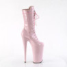 Rosa Verniciata 25,5 cm BEYOND-1050 tacchi estremi - stivaletti più plateau alto