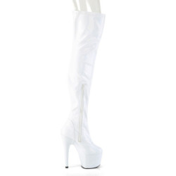 Bianco 18 cm ADORE-3000HWR Ologramma stivali overknee piattaforma exotic pole