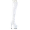 Bianco 18 cm ADORE-3000HWR Ologramma stivali overknee piattaforma exotic pole