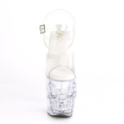 Plateau cranio 20 cm RAPTURE-808 scarpe tacco alto trasparenti