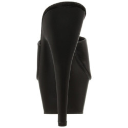 Nero Ecopelle 15,5 cm KISS-201 Plateau Mules Alte