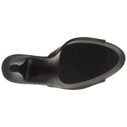 Nero Ecopelle 15,5 cm KISS-201 Plateau Mules Alte