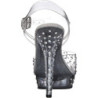 Trasparente 13 cm LIP-108RS scarpe posare - tacco alto da competizione bikini