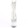 Bianco trasparente 18 cm STARDUST-1018C-2RS stivaletti exotic pole