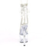 Bianco trasparente 18 cm STARDUST-1018C-2RS stivaletti exotic pole