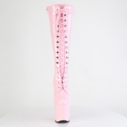 Verniciata 20 cm CRAZE-2023 Heelless stivali pony alto pleaser rosa