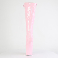 Verniciata 20 cm CRAZE-2023 Heelless stivali pony alto pleaser rosa
