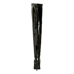 Nero Vernice 13 cm SEDUCE-3000 stivali overknee tacco alto
