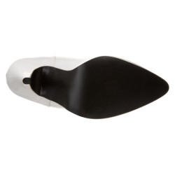 Tacchi alti bianchi 13 cm SEDUCE-431 tacchi decoltè cinturino alla caviglia