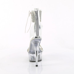 Argento strass 15 cm DELIGHT-624RS Sandali piattaforma con polsino alla caviglia