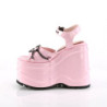 Ologramma 15 cm DemoniaCult WAVE-09 scarpe lolita sandali con zeppa plateau