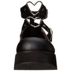 Vegano 6 cm DemoniaCult SPRITE-02 scarpe décolleté mary jane neri