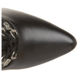 Nero 13 cm SEDUCE-2024 Stivali Stringati Donna