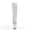 Bianche strass stivaletti pleaser con plateau e tacco 18 cm SPECTATOR-2017RSF2