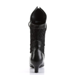 Tessuto del merletto 5 cm DAME-115 Stivaletti vittoriani vintage neri