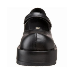 Vegano 8,5 cm DemoniaCult DOLLIE-01 scarpe décolleté mary jane neri