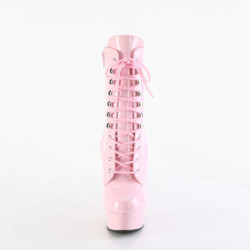 Rosa 15 cm DELIGHT-1020 stivaletti alti con lacci da pole dance
