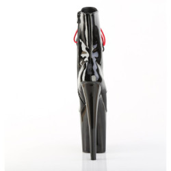 XTREME - 20 cm platform stivaletti tacchi alti vernice neri